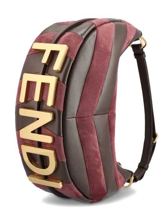 Fendi Handbags - FENDI Fendigraphy chevron pattern hobo shoulder bag